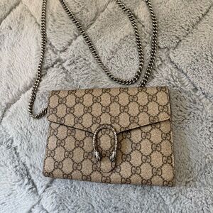 Gucci Beige and Brown Crossbody Bag